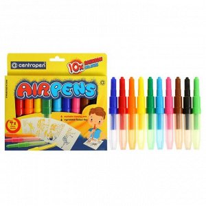 Фломастеры-блопены 10 цветов, Centropen 1500/10 AirPens Rainbow Colours