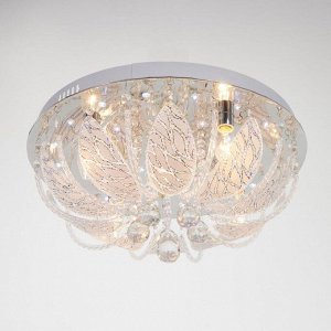 Люстра с ПДУ 36950/5 Е14+LED хром, d=50 см, h=26 см