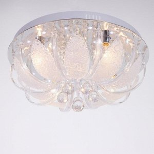 Люстра с ПДУ 31650/5 Е14+LED хром, d=50 см, h=23 см