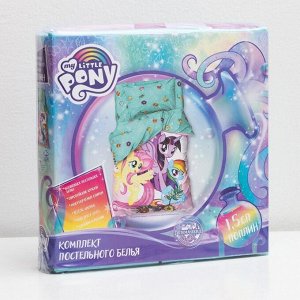 Постельное белье 1,5 сп «Pony team» My Little Pony 143*215 см, 150*214 см, 50*70 см -1 шт