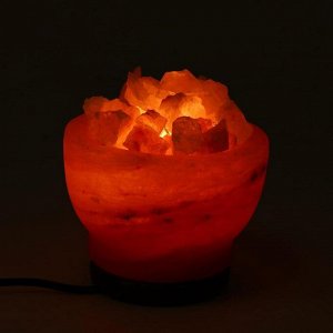 Солевая лампа Wonder Life "Ваза с камнями", 15 Вт, 2 кг, гималайская соль, от сети