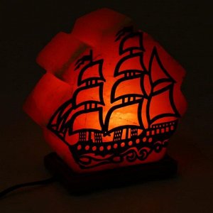 Солевая лампа Wonder Life "Кораблик", 15 Вт, гималайская соль, от сети