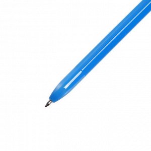 Набор ручек, шариковых 12 штук, стержень 0.7 мм, синий, корпус НЕОН