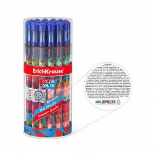 Ручка гелевая ErichKrause ColorTouch Patchworks, чернила/синие 50750