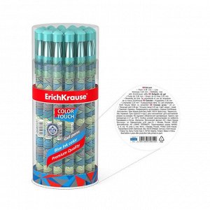 Ручка гелевая ErichKrause ColorTouch Emerald Wave, чернила/синие 50829