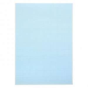 Бумага миллиметровая А2, 20 листов в папке, 40 г/м?, голубая