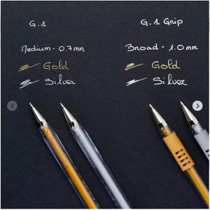 Ручка гелевая Pilot G1 0.7 мм золотая BL-G1-7T (GD)