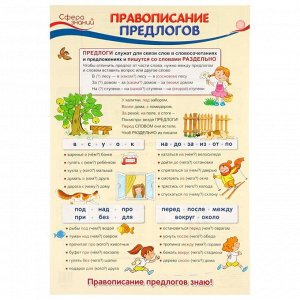 Комплект плакатов "Русский язык для 1 класса" А3