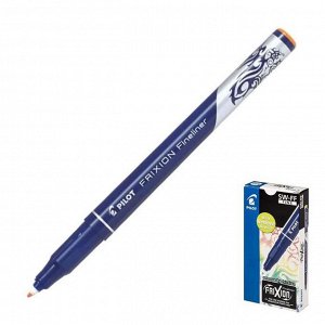Ручка "пиши-стирай" капиллярная Pilot Frixion Fineliner, 0.45мм, чернила оранжевые