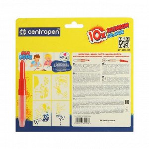 Фломастеры-блопены 10 цветов, Centropen 1500/10 AirPens Rainbow Colours