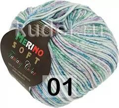 Пряжа Сеам MERINO SOFT FANTASY COLOR