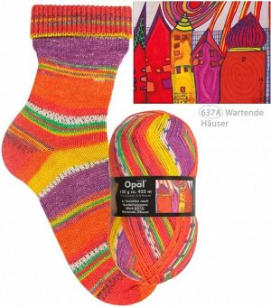 Пряжа Opal HUNDERTWASSER