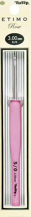 Крючок для вязания с ручкой "ETIMO Rose" /TEL-04e/ 1.25 мм