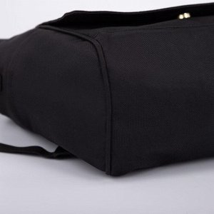Рюкзак молодёжный, отдел на молнии, 3 наружных карманов, цвет чёрный
