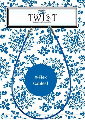 Леска TWIST X-FLEX BLUE CABLES синяя для спиц 5 см (7602-S)