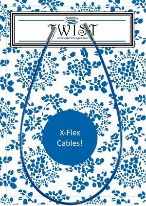 Леска TWIST X-FLEX BLUE CABLES синяя для спиц 5 см (7602-S)
