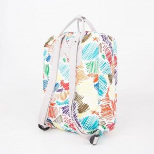 Рюкзак, отдел на молнии, 3 наружных карманов, цвет разноцветный