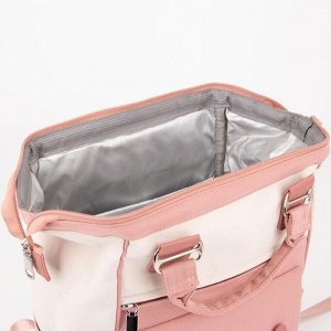 Рюкзак, отдел на молнии, 5 наружных карманов, цвет розовый