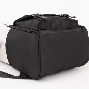 Рюкзак, отдел на молнии, 5 наружных карманов, цвет чёрный