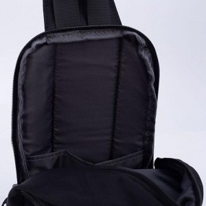 Рюкзак, отдел на молнии, наружный карман, цвет чёрный/хаки
