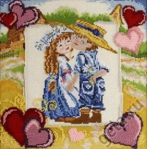 Набор для вышивания Марья Искусница Цветочек для подружки, 25х25 см 13.001.02