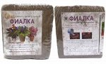 Торфяной пресс брикет Фиалка (малая 0,7кг) торф нейтр с удобр