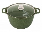 Кастрюля 4,0л Trendy style malachite