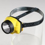 Фонарь налобный, 1 LED, 1 режим,  3 АА, микс, 7х7 см