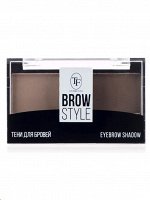 Триумф Brow Style тени компактные д/бровей 2цвет. темнокоричневый и черный бархат т.52 | 12шт | CTEB