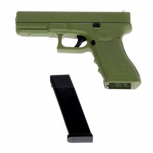Пистолет пневматический детский Glock, цвет зелёный