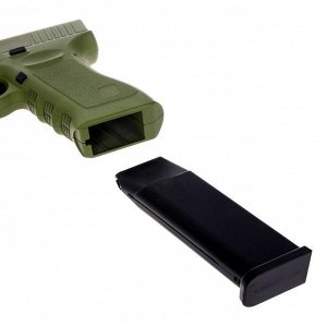 Пистолет пневматический детский Glock, цвет зелёный