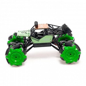 1 TOY Машина радиоуправляемая «Джип-акробат», 4WD, управление жестами, работает от аккумулятора, цвет зелёный