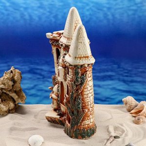 Аквадекор-грот для аквариума "Замок большой тройной", 15 х 29 х 43 см