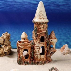 Декорации для аквариума "Фантазийный замок" микс