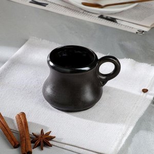 Чашка &quot;Coffee&quot;, чёрная, керамика, 0.3 л