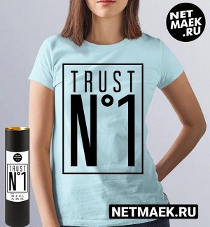 Женская футболка Trust, цвет голубой