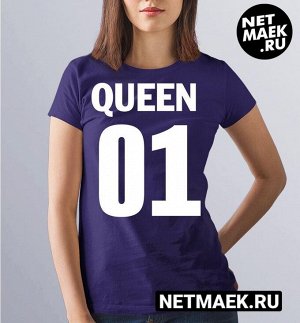 Женская Футболка Queen 01, цвет фиолетовый