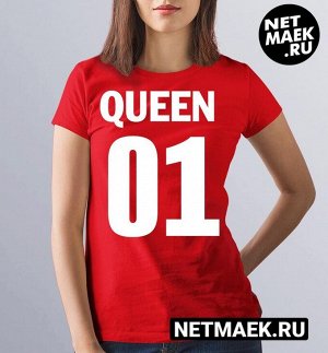 Женская Футболка Queen 01, цвет красный