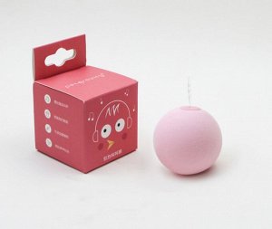 Игрушечный бегающий мяч со звуком, цвет розовый