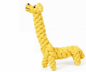 Игрушка в форме жирафа из хлопковой нити