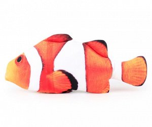 Мягкая двигающаяся игрушка в виде рыбы -клоуна, средняя