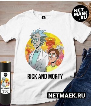 Футболка Rick and Morty new, цвет белый