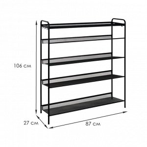 Подставка для обуви 5-и полочная Женева35 108,5х32,5х7 см