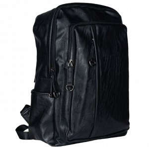 Рюкзак Модель: 08 рюкзак. Цвет: чёрный. Состав: искусственная кожа. Высота, см: 43. Ширина, см: 29. Глубина, см: 16.