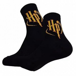 39827 Тематические носки серии Гарри Поттер "HP и Золотой Снитч",  р-р 36-42 (черный)