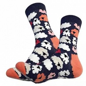 08618 Дизайнерские носки из коллекции В гармонии с природой "Облака барашки"р-р 38-45