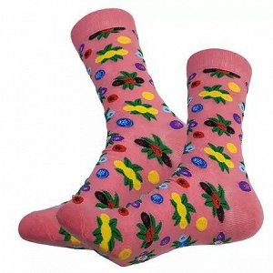 13254 Дизайнерские носки из коллекции  В гармонии с природой "Красавица Весна", р-р 38-45 (розовый)