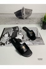 Женские шлепки 1232 черные