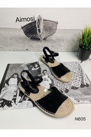 Женские сандалии N605 черные