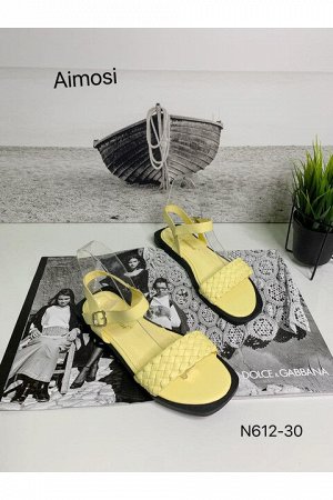 Женские сандалии М612-30 желтые